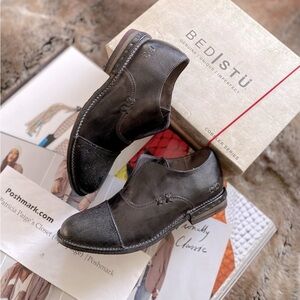 Bed Stu Leather Rose Flats